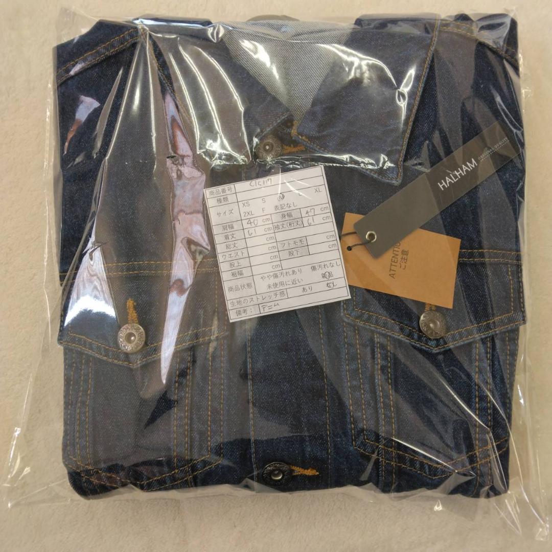 ✨ ハルハム ✨ 新品 タグ付き デニム ジャケット Gジャン M