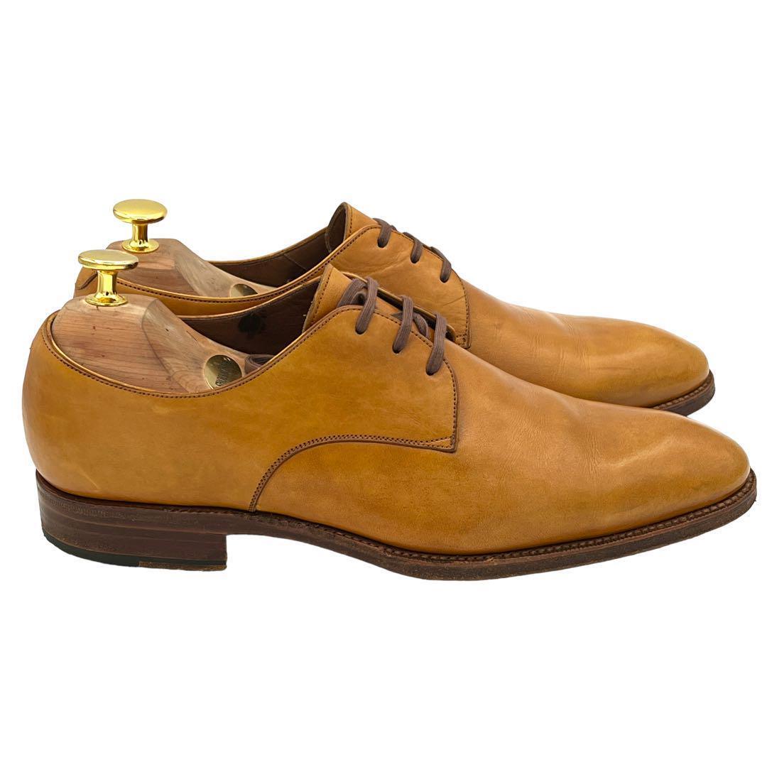 変更OK CARMINA 16981 ブラウン 3ホール ダービーシューズ UK6.5