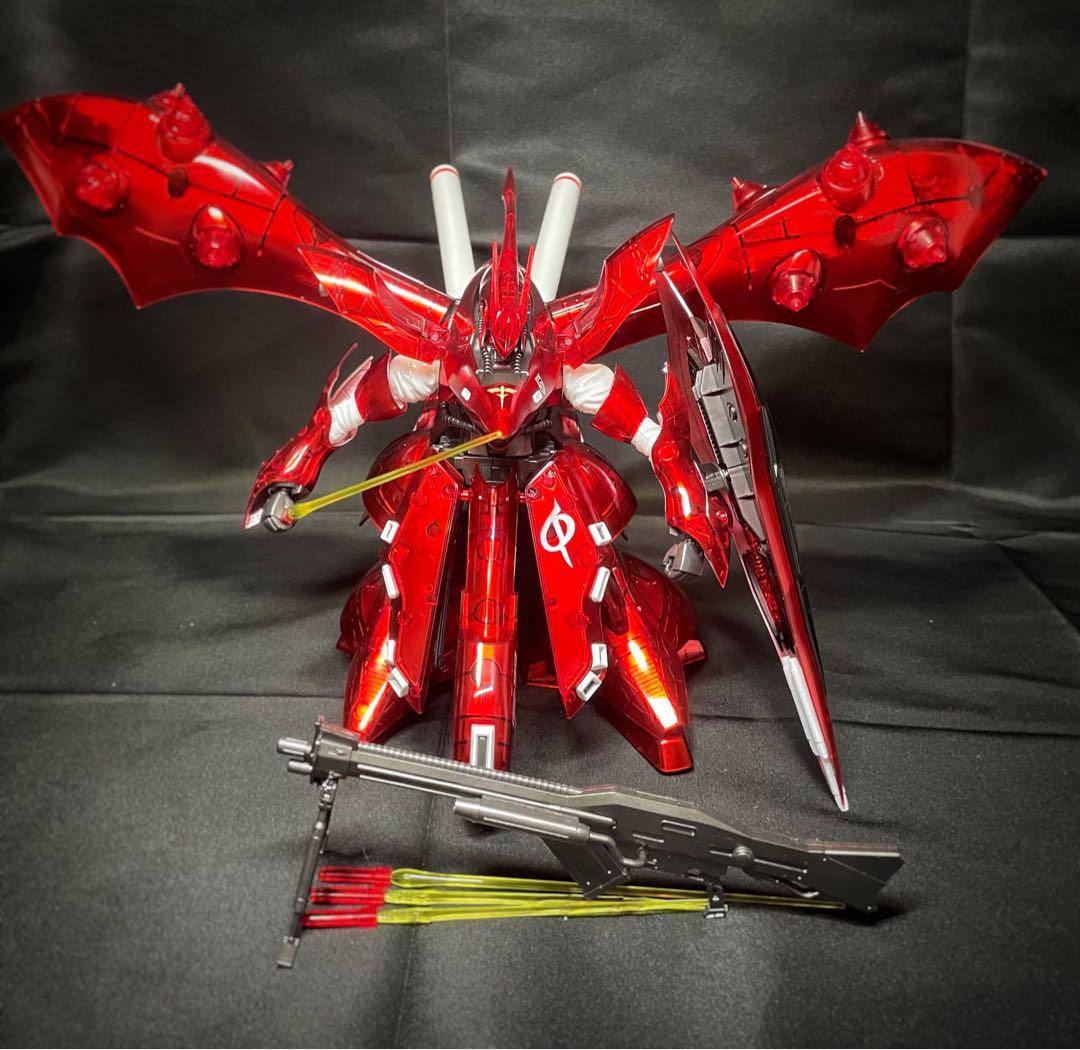 ガンプラ 完成品 HG ナイチンゲール （メカニカルコアメッキ風塗装）全塗装 ガンプラ 完成品 HG ナイチンゲール （メカニカルコアメッキ風