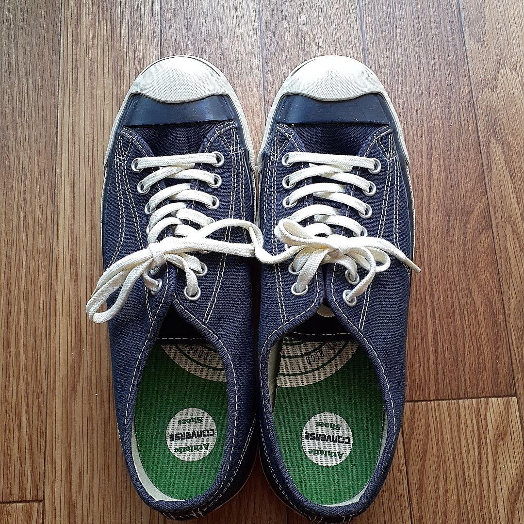 【超目玉枠】 CONVERSE ネイビー 26.5 ジャックパーセル コンバース 靴