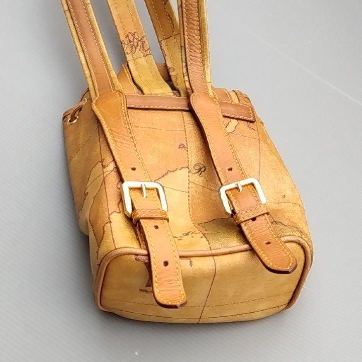 最新作正規品 プリマクラッセ 地図柄×本革レザー ミニ リュック 希少80s90s vQLyw-m79795145593 得価人気SALE