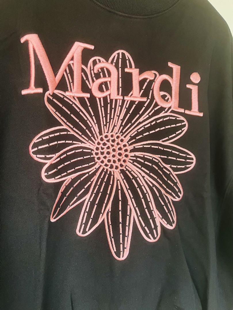 新品マルディメクルディ Mardi Mercredi ブラック　ピンク刺繍