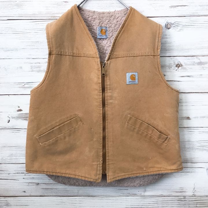 2022発売 《希少》カーハート carhartt☆ダックベスト ワンポイント