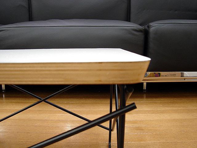 イームズ LTRテーブル ローテーブル LTRT Eames 机 白/黒ベース