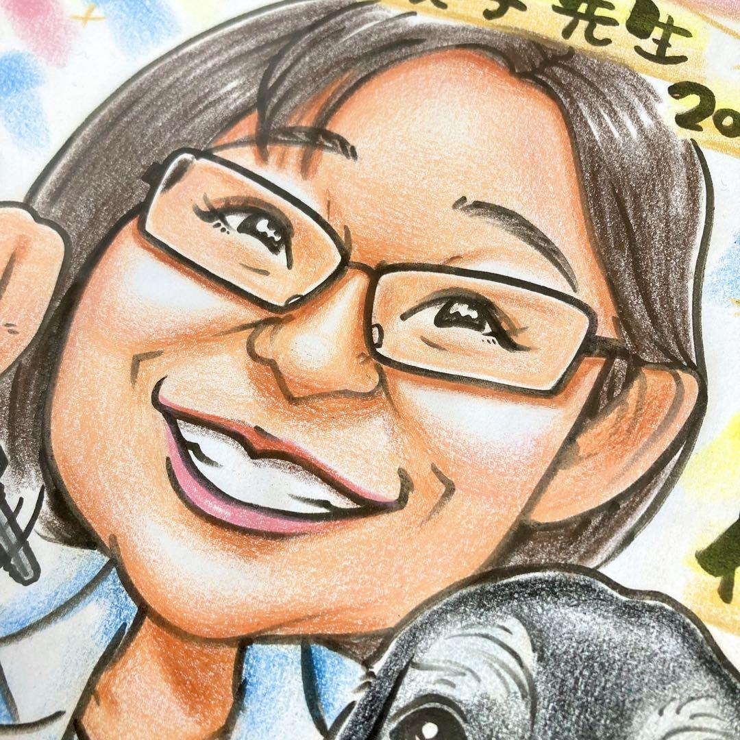 似顔絵オーダー 記念日 誕生日 退職祝い ペット プレゼント