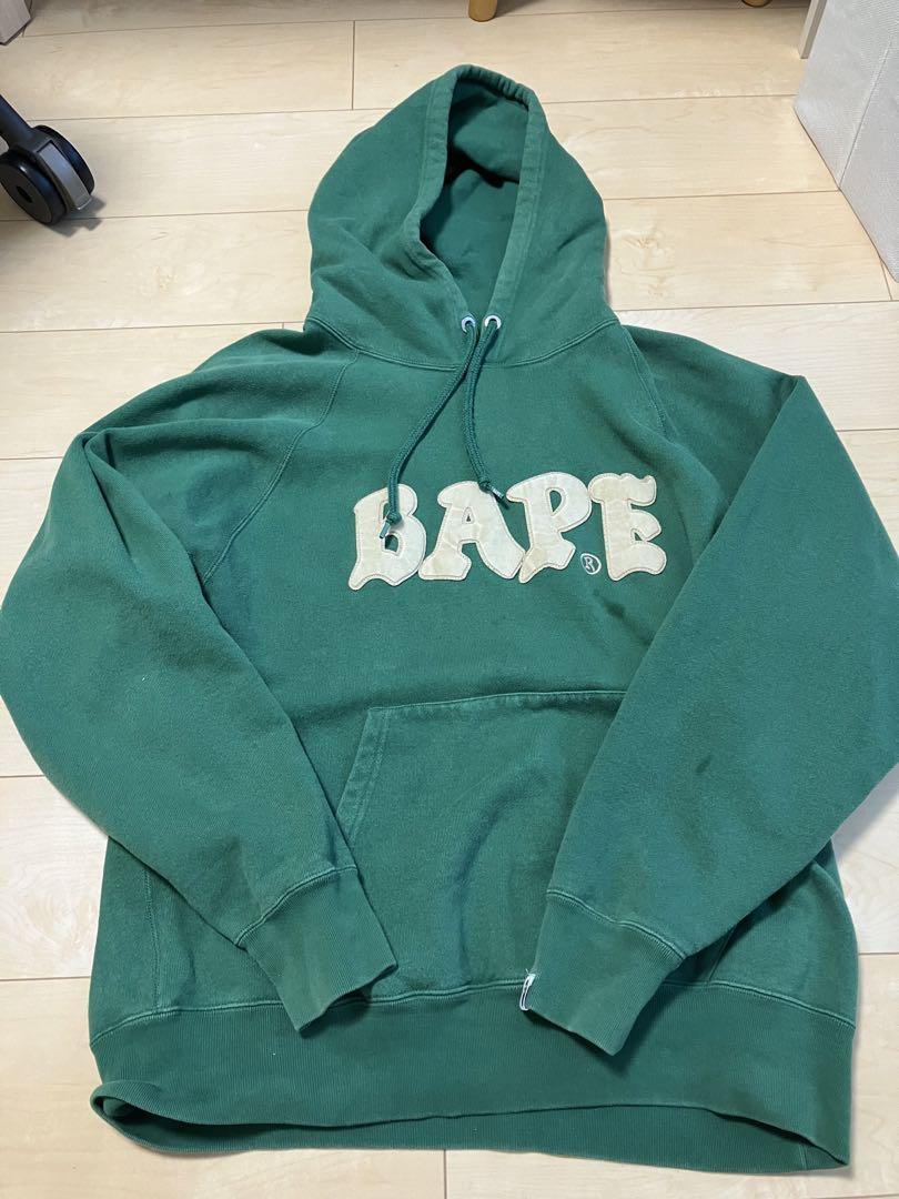 A Bathing Ape グリーンパーカー Lサイズ
