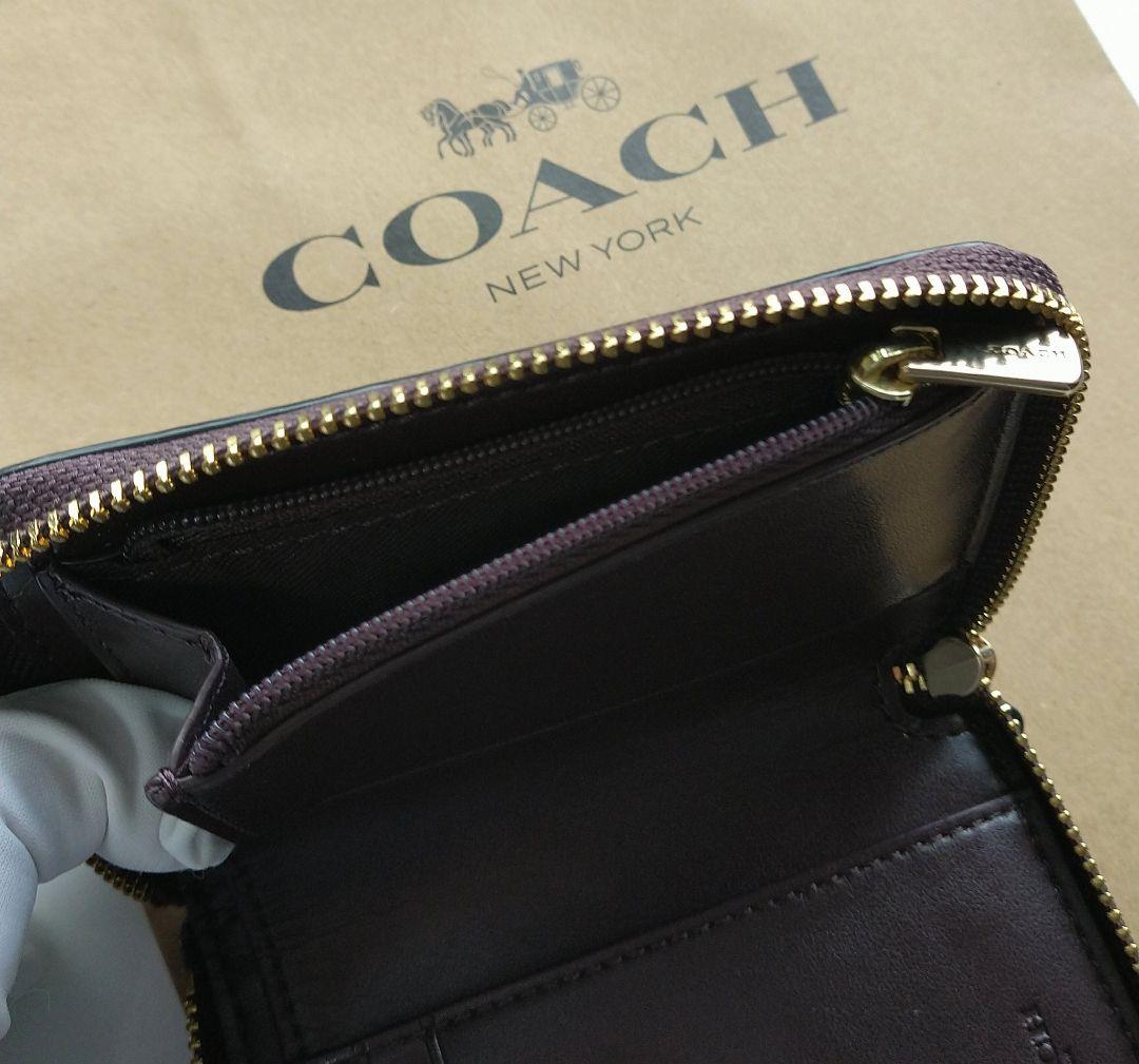 格安本物保証 新品 COACH コーチ 二つ折り財布 ラウンドジップ カーキ ローズ FGiST-m79804194995 得価限定品