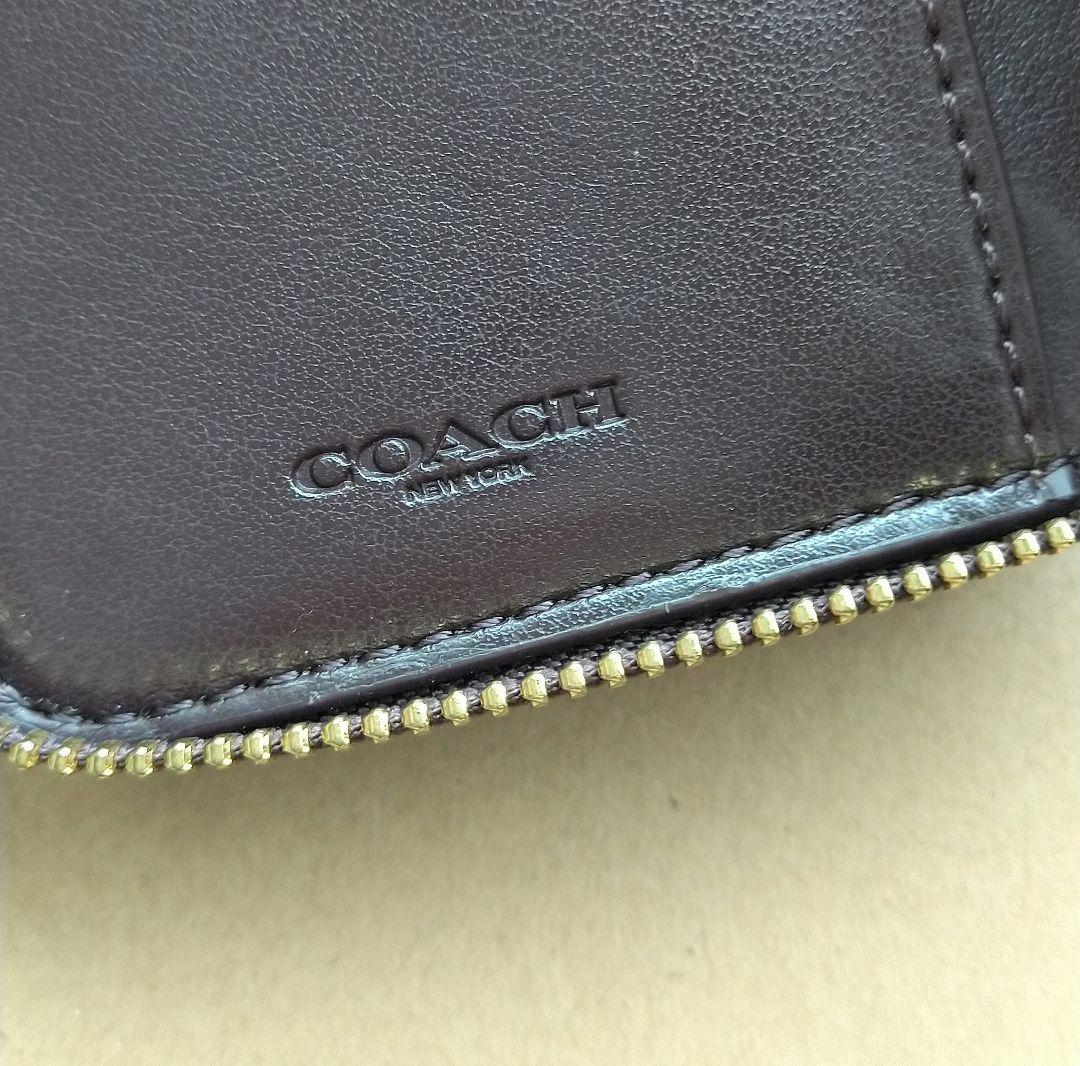 格安本物保証 新品 COACH コーチ 二つ折り財布 ラウンドジップ カーキ ローズ FGiST-m79804194995 得価限定品