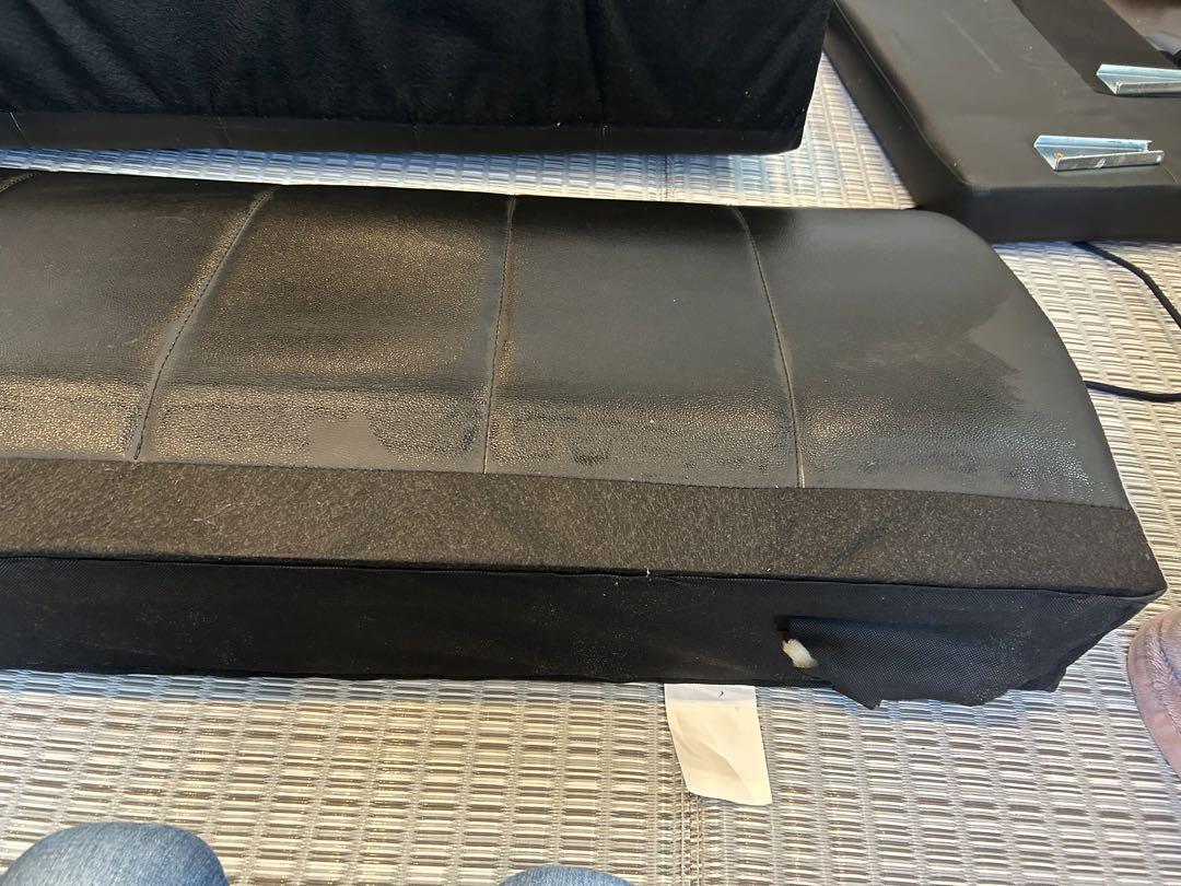 2人掛けソファ　合成皮　インテリア　送料込