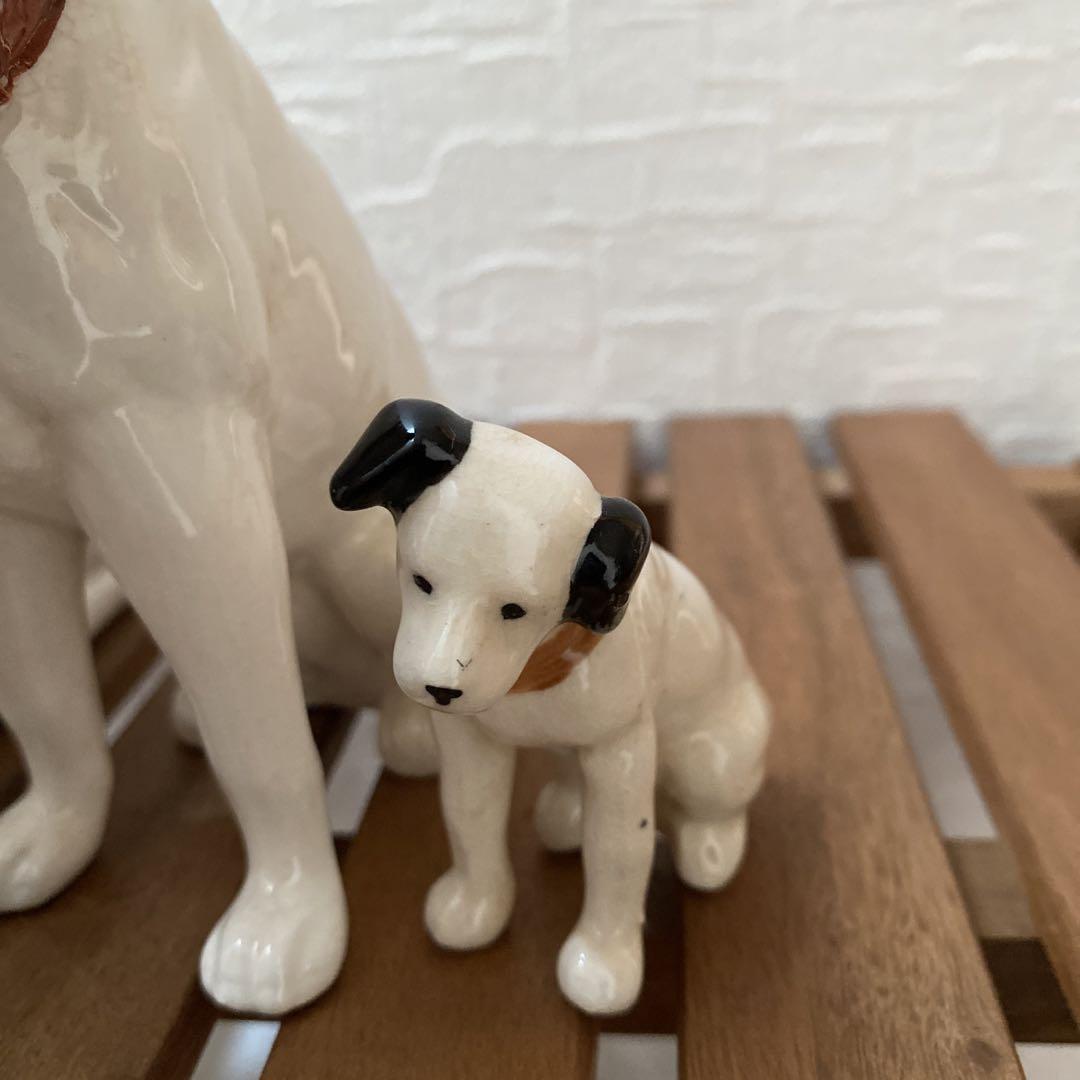 Victor ビクター犬　ニッパー陶器置物