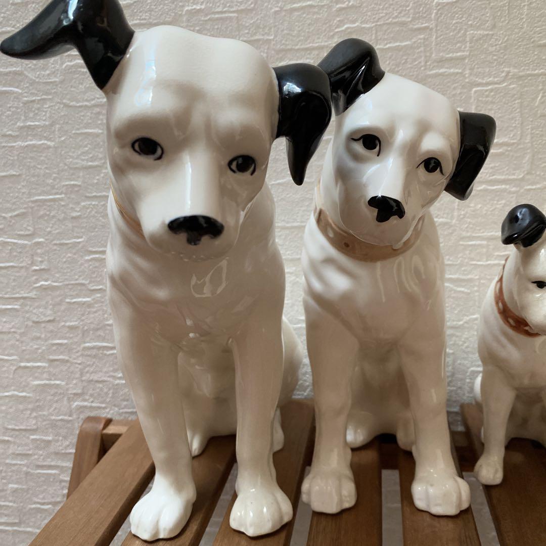 Victor ビクター犬　ニッパー陶器置物