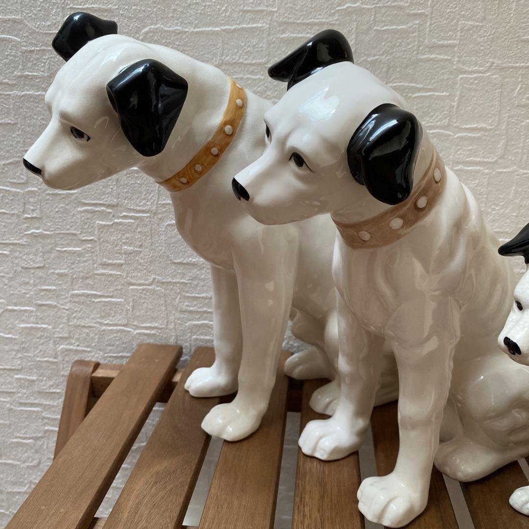 Victor ビクター犬　ニッパー陶器置物