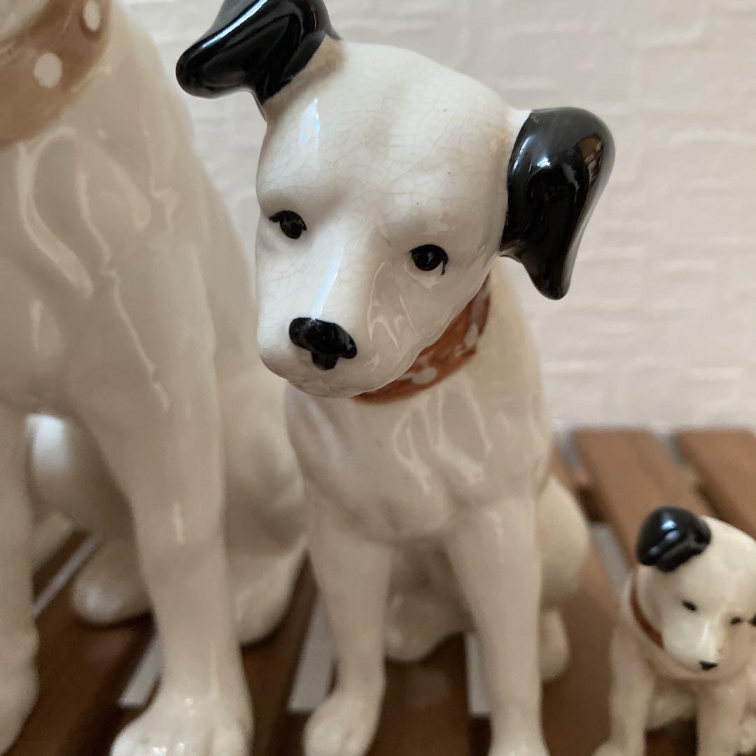 Victor ビクター犬　ニッパー陶器置物