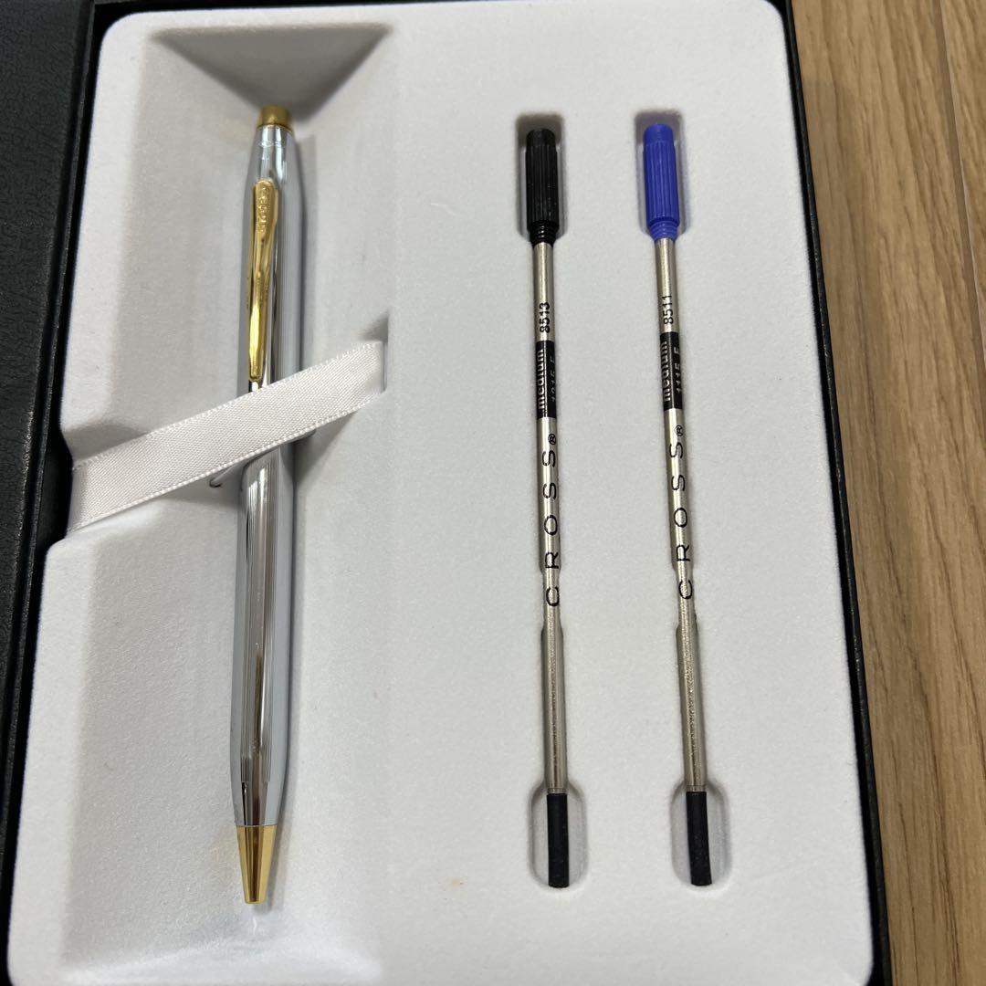 CROSS ボールペン シルバー替え芯付き