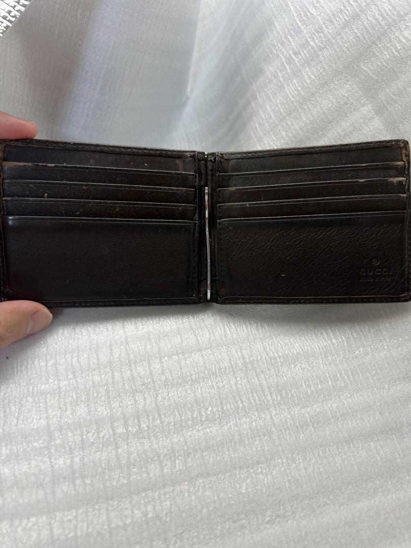 グッチ マネークリップシマレザーGG札 カードケース ブラウン - メルカリ
