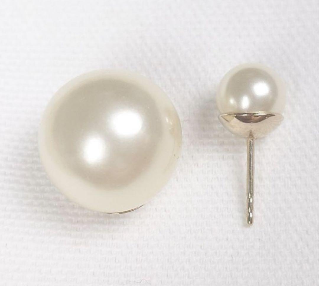 Diorトライバル　パール　ピアス