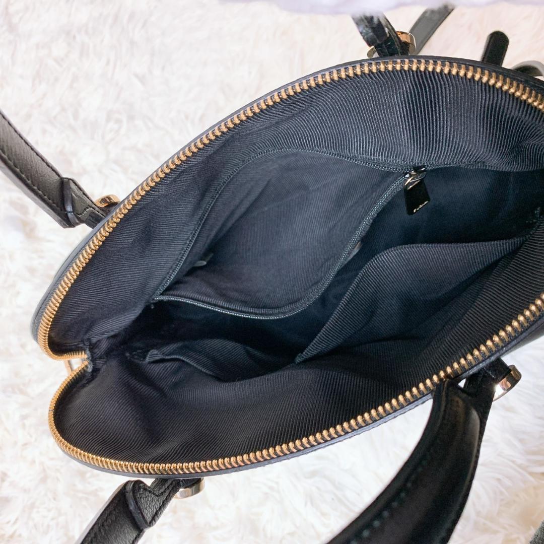 FURLA フルラ 2way ショルダーバッグ ハンドバッグ レザー ブラック ...
