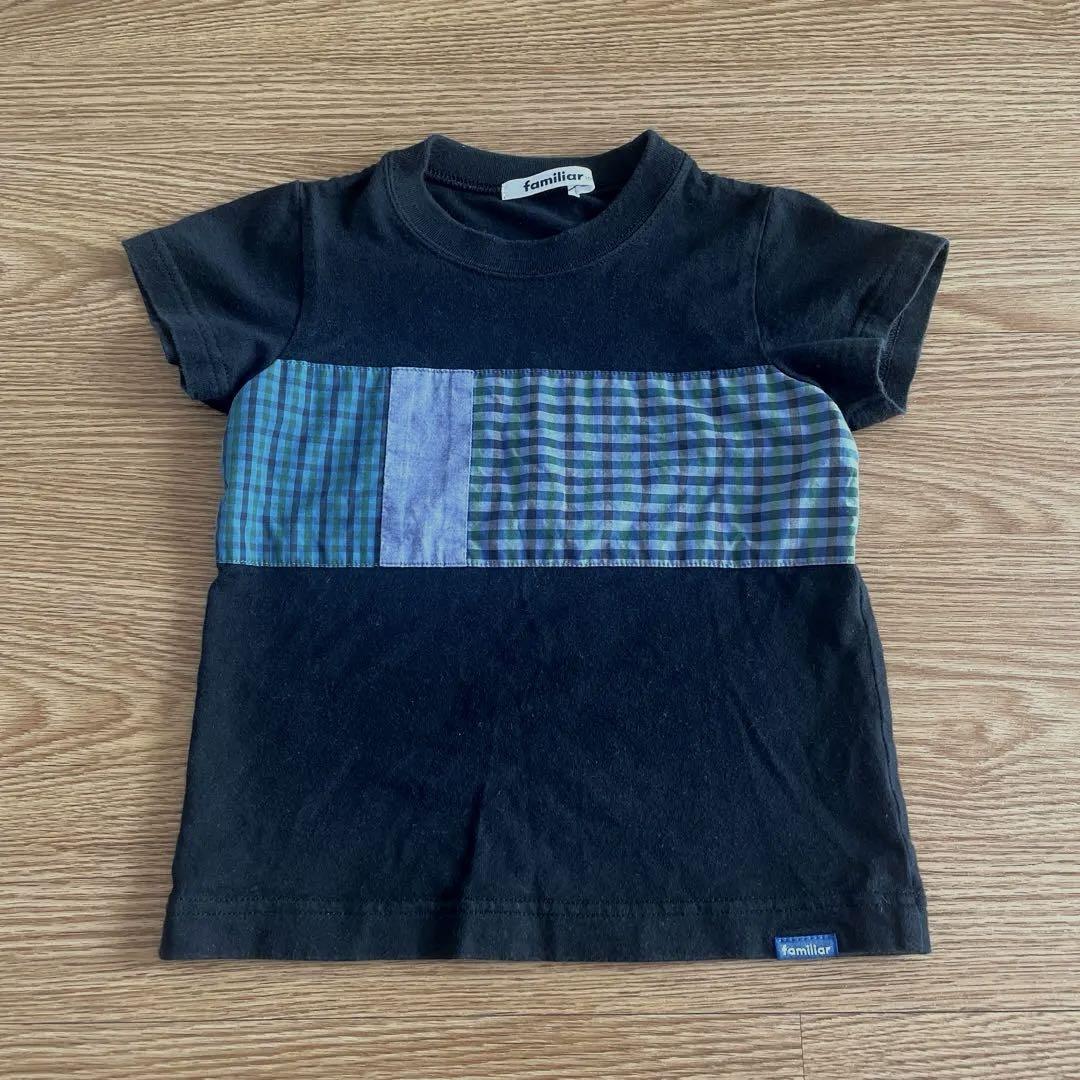 ファミリア　familiar Tシャツ　ファミリア チェック　130 新品 ファミリア familiar Tシャツ ファミリア チェック 130 新品