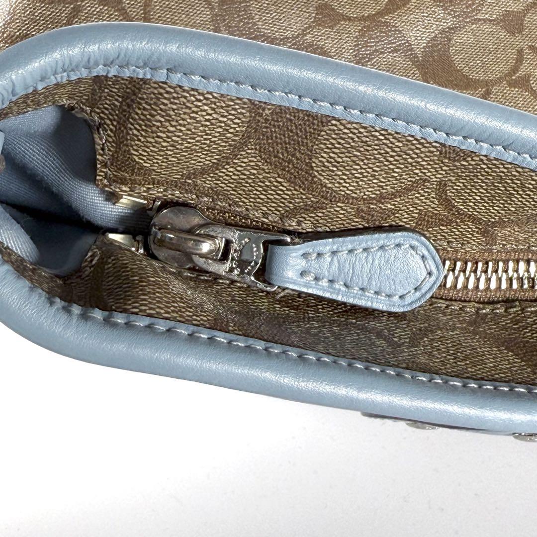 【良品】COACH コーチ　シグネチャー　トートバッグ　PVC F58292