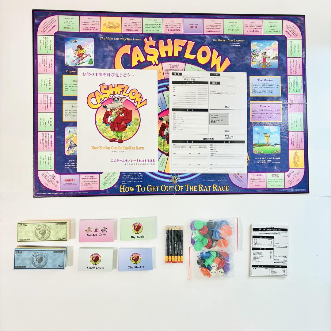 【訳アリ美品・欠品なし】キャッシュフローゲーム 日本語版　ボードゲーム 欠品なし・訳アリ】キャッシュフロー101 日本語版 ボードゲーム