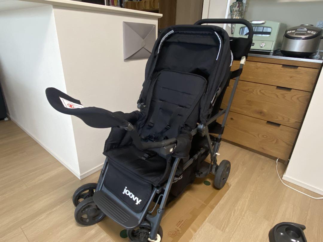 Joovy Caboose Ultralight 二人乗りベビーカー ブラック