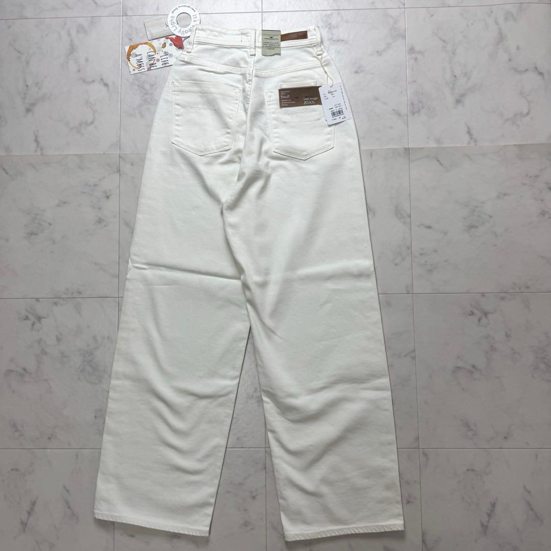 JOAN ハイウエストワイドストレートデニム