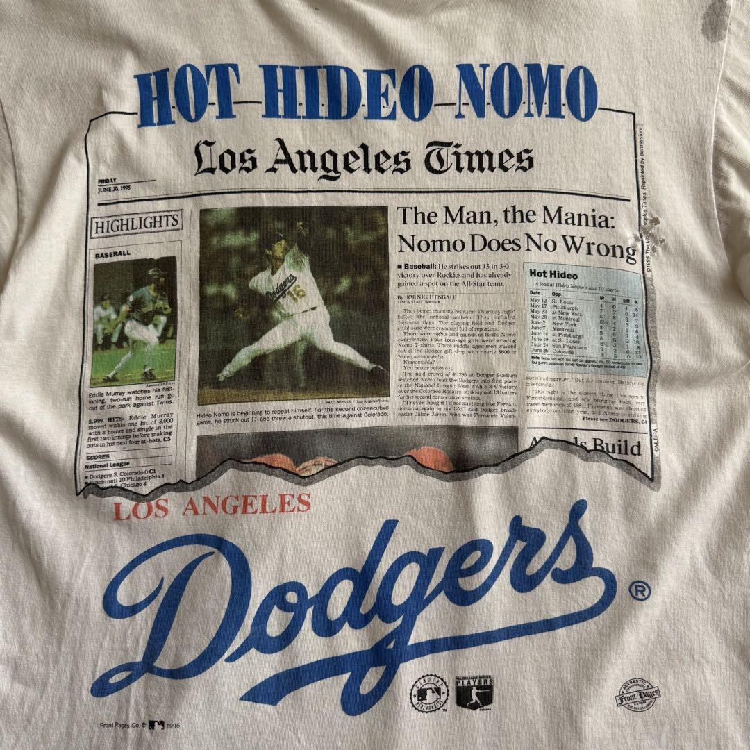 クリスマスツリー特価！ NOMO 野茂英雄 Dodgers 90s Tシャツ メルカリ - used 古着 ボロ トップス