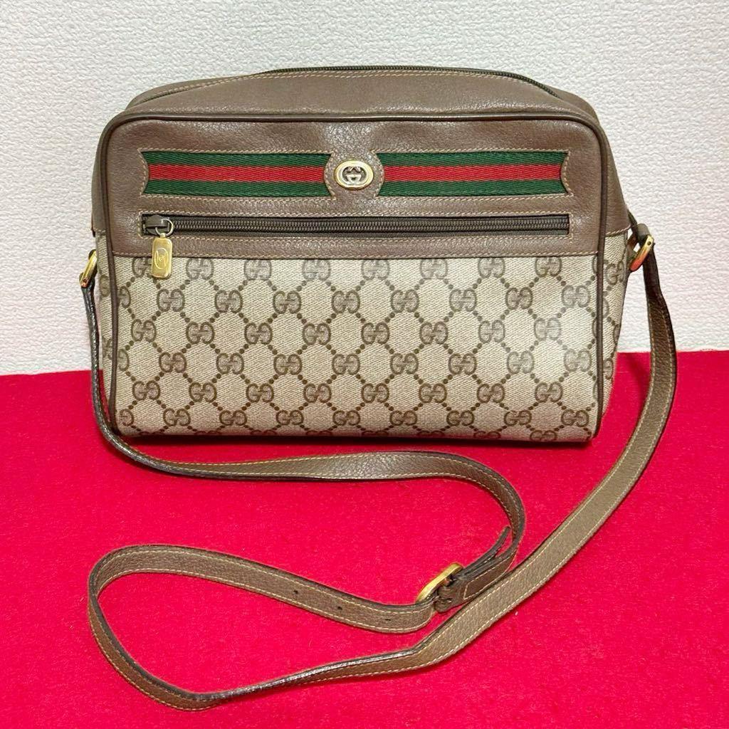 GUCCI オールドグッチ ショルダーバッグ シェリーライン GGスプリーム