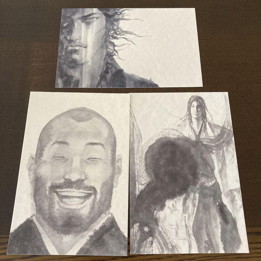 バーゲンで 井上雄彦 バガボンド ポストカード3枚セット 最後の漫画展 アート・デザイン・音楽