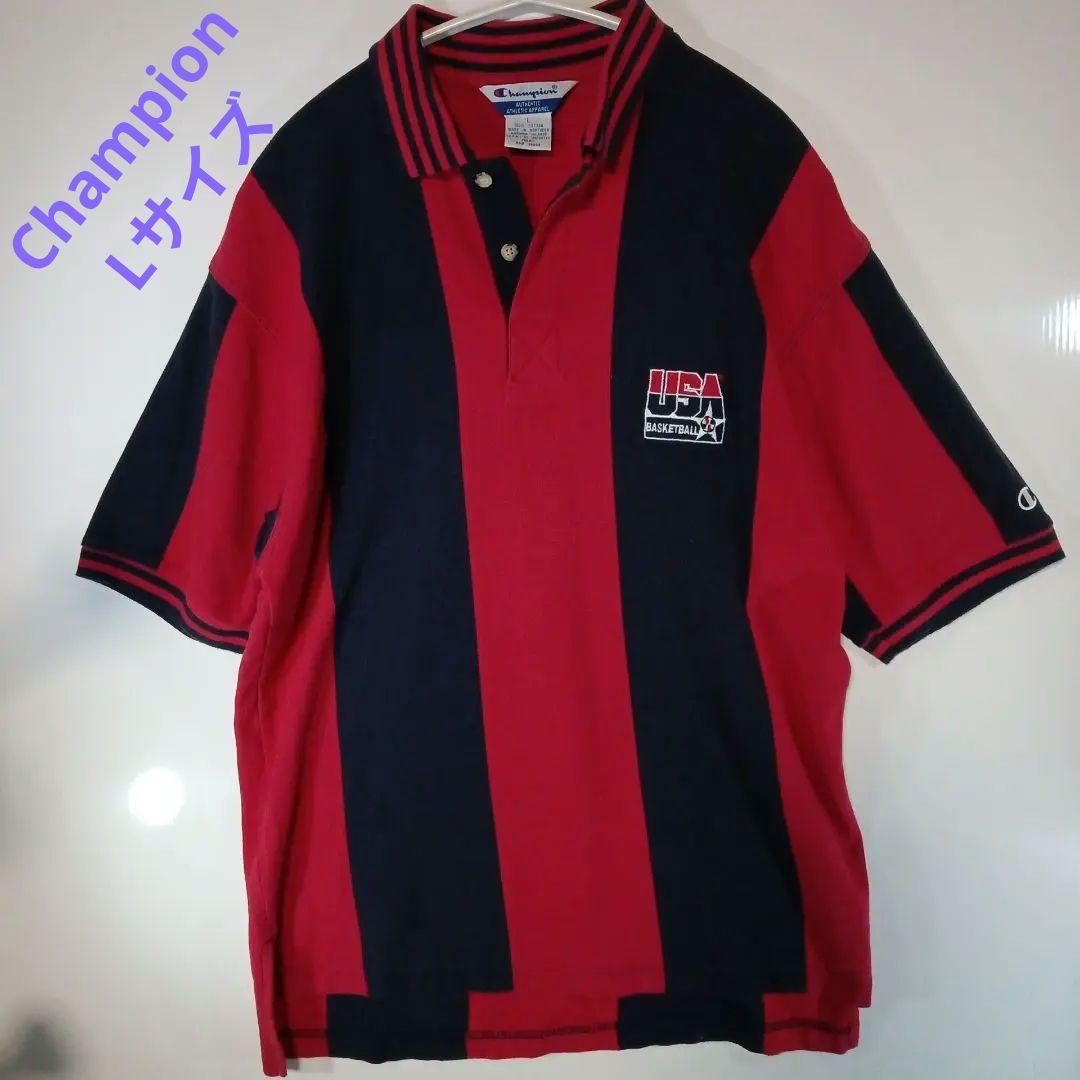 Champion USAバスケットボール ポロシャツ Lサイズ