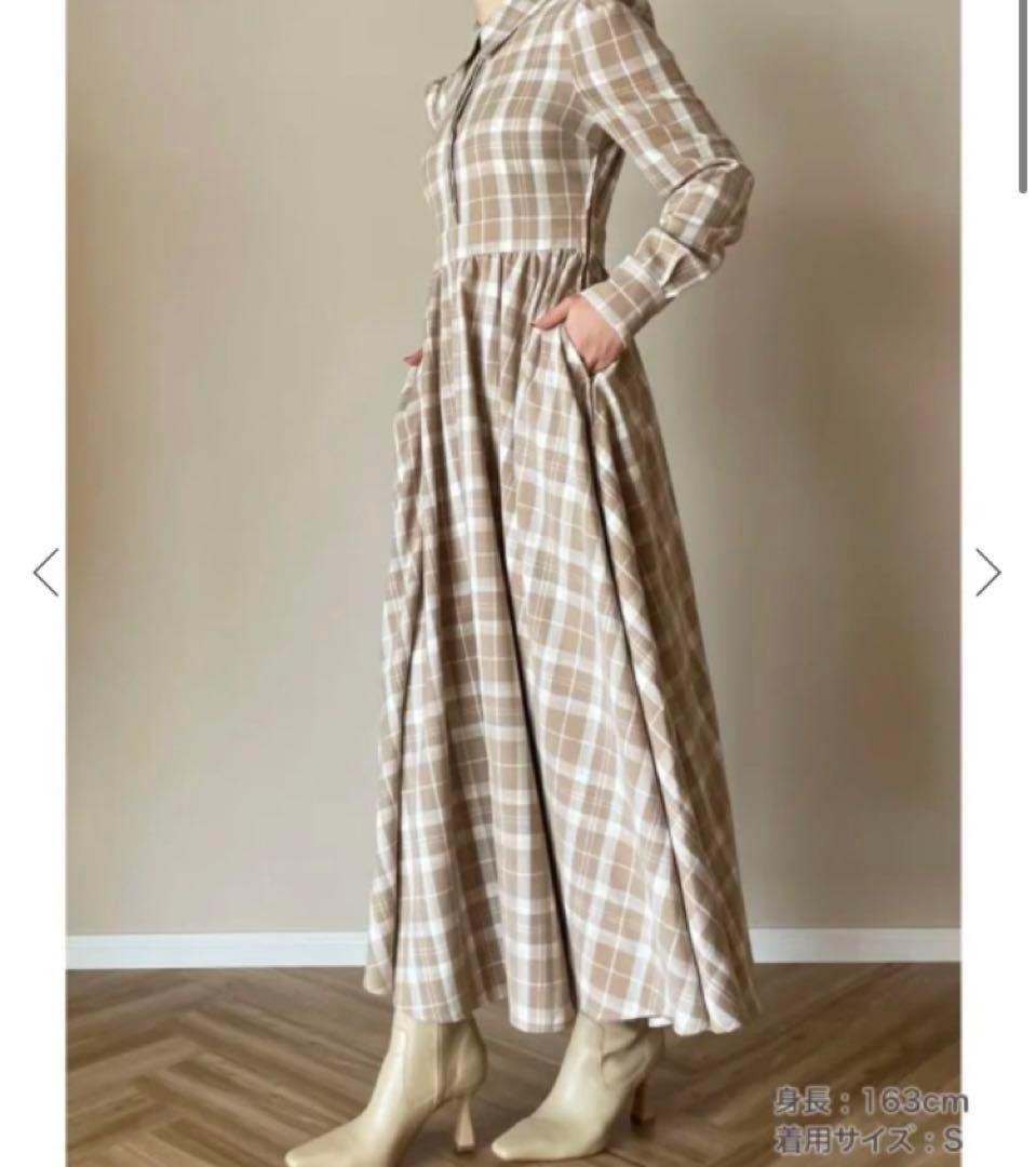 SEVENTEN by MIHO KAWAHITO チェックネルシャツワンピース