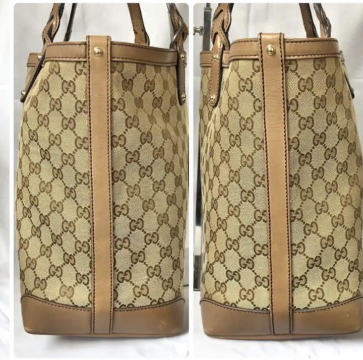 美品】GUCCI ショルダーバッグ GGキャンパス ポーチ付き a4収納可能