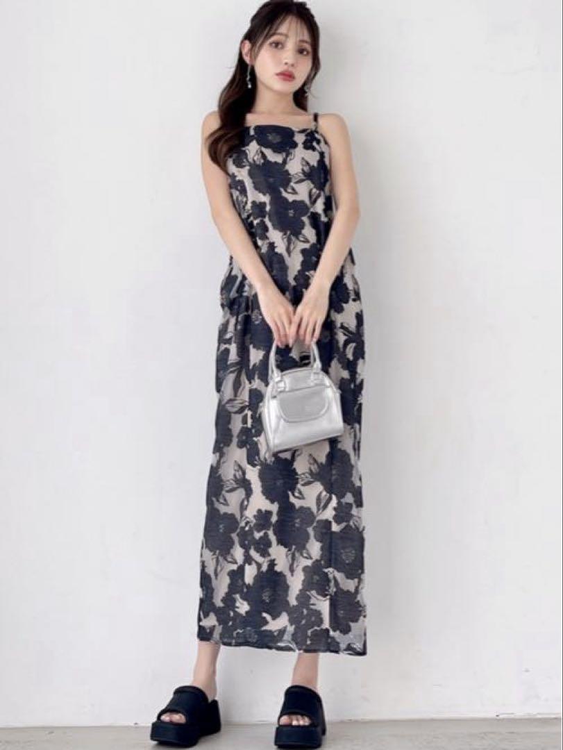 【新品】GRL オーガンジー花柄セパレート浴衣[tu1086] ショート