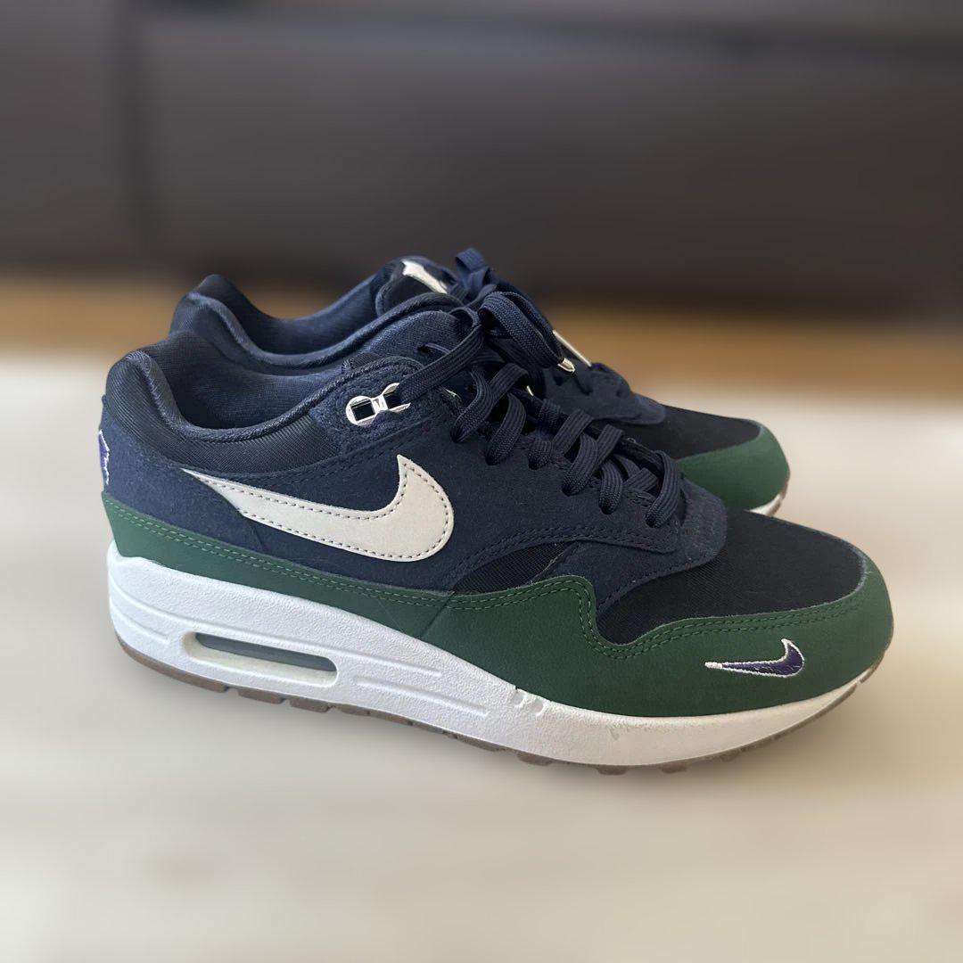 【極美品】Nike Air Max 1ネイビー/グリーン
