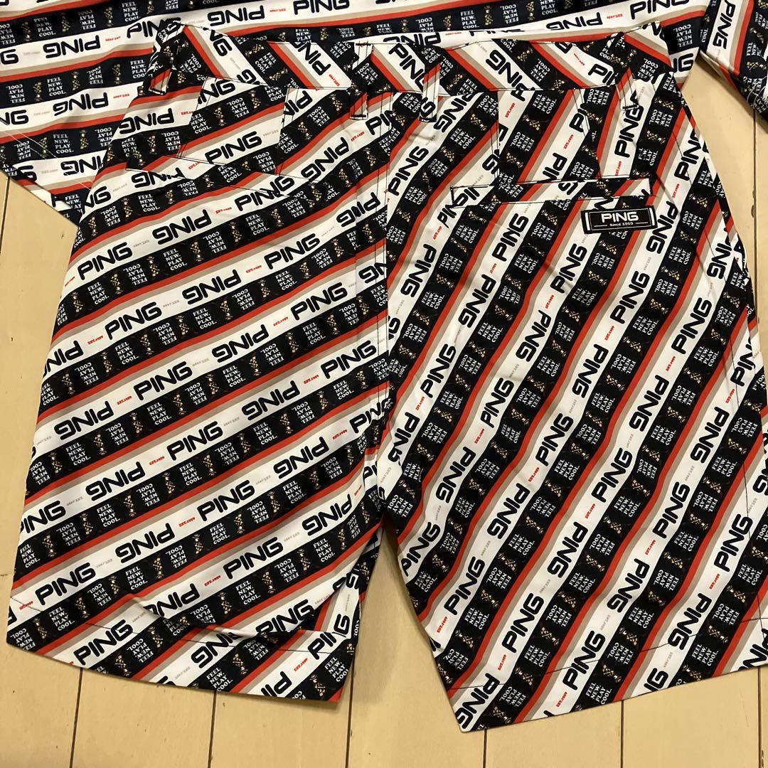 PING ポロシャツ＆ショーツセット　新品　Mサイズ　ゴルフウエア　ピンメンズ PING ポロシャツ＆ショーツセット 新品 Mサイズ ゴルフウエア
