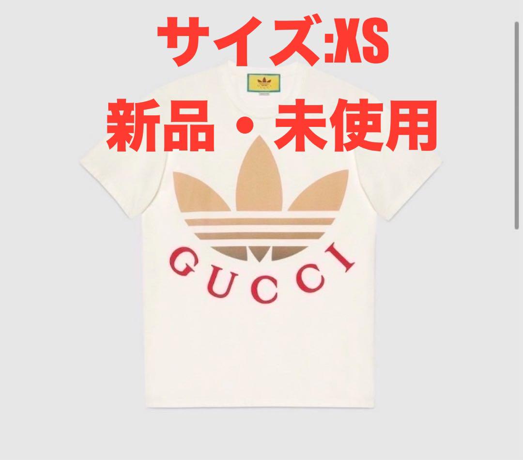 adidas x Gucci コットンTシャツ XSホワイト