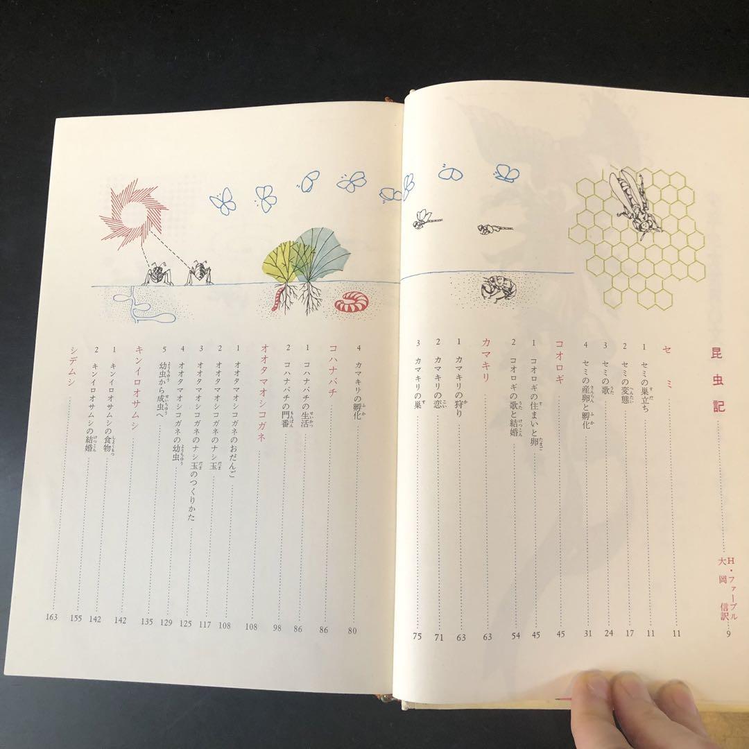 古書 昆虫記 カラー版 少年少女世界の文学 河出書房 絵本・児童書