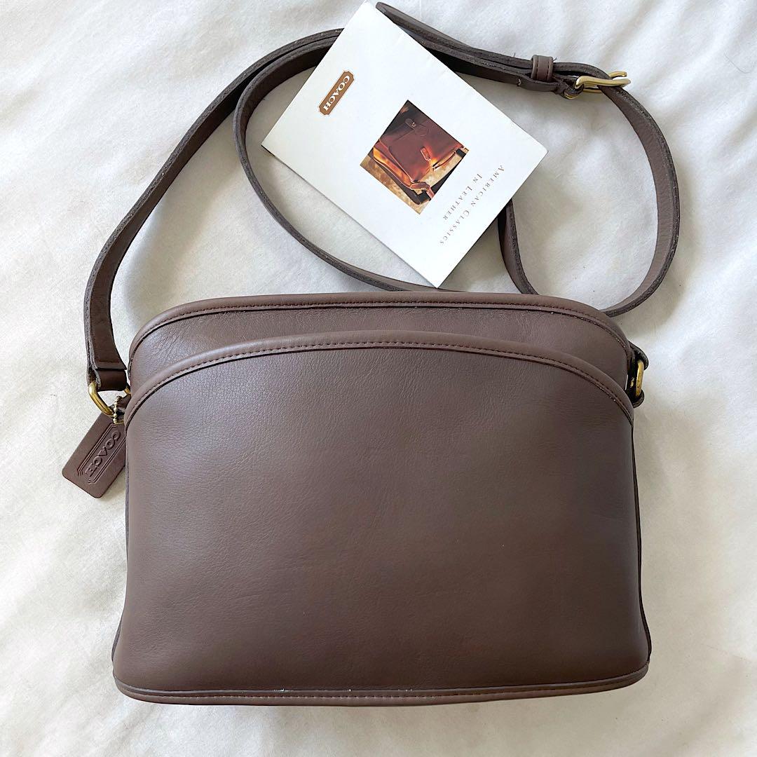 オールドコーチ old coach ワンショルダー　レザー　グレージュ　グレー 未使用 希少グレージュ オールドコーチ ショルダーバッグ OLD COACH