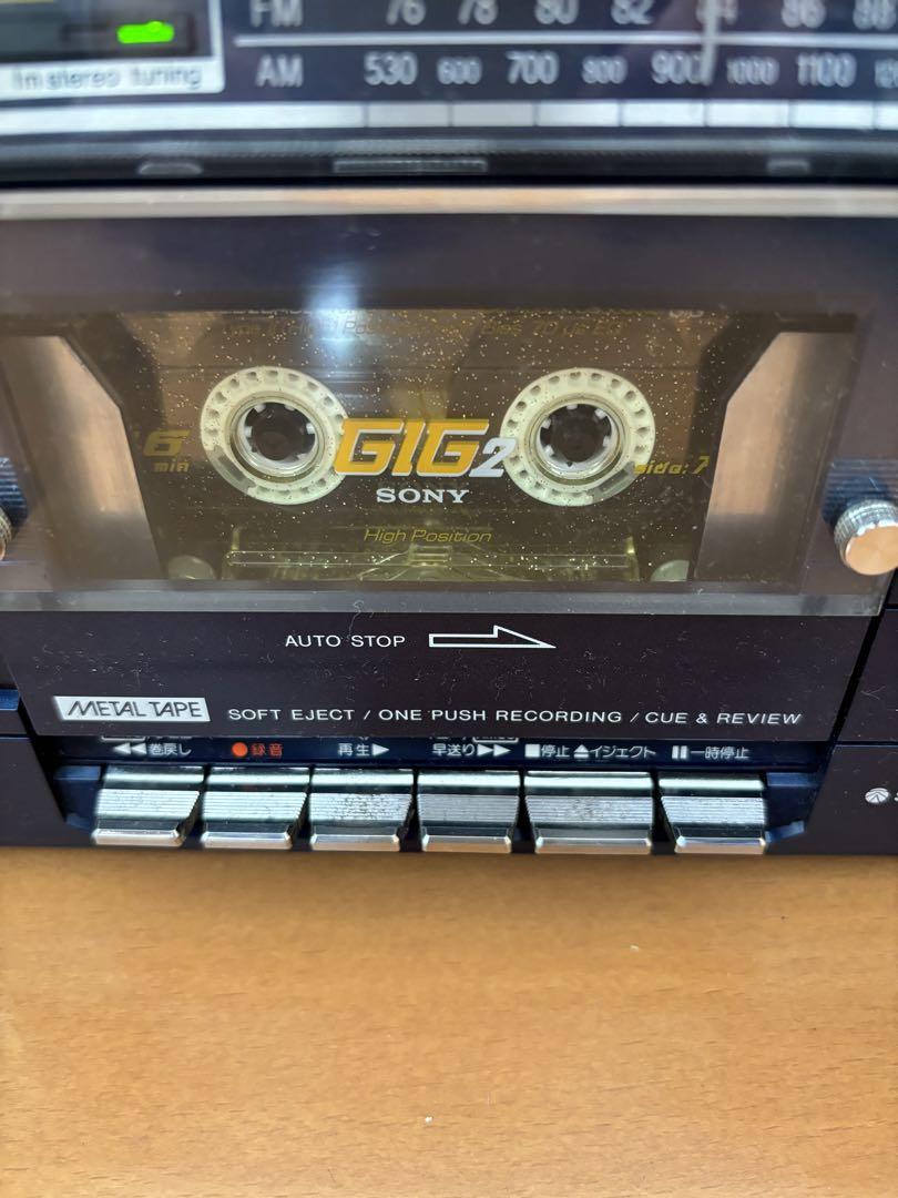 三洋(SANYO) カセットデッキ ラジカセ MR-V8 昭和レトロ