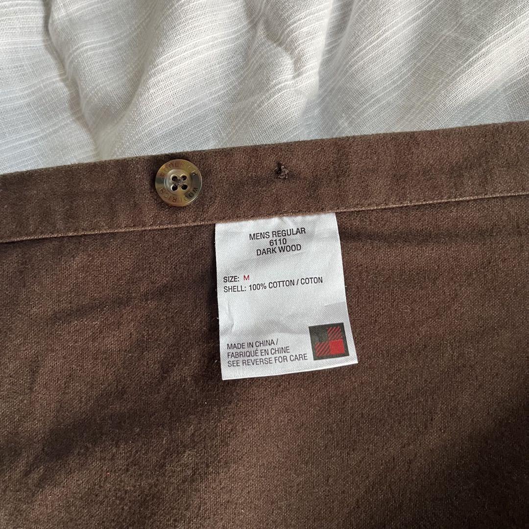 【美品】【3シーズン使用可能】【WOOLRICH】CPOシャツ ブラウン 茶色