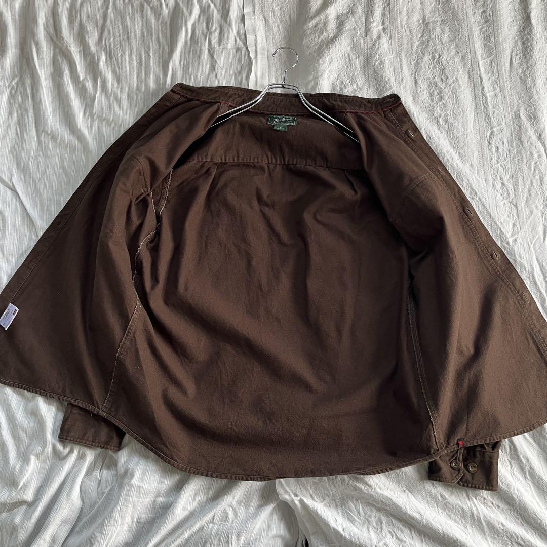 【美品】【3シーズン使用可能】【WOOLRICH】CPOシャツ ブラウン 茶色