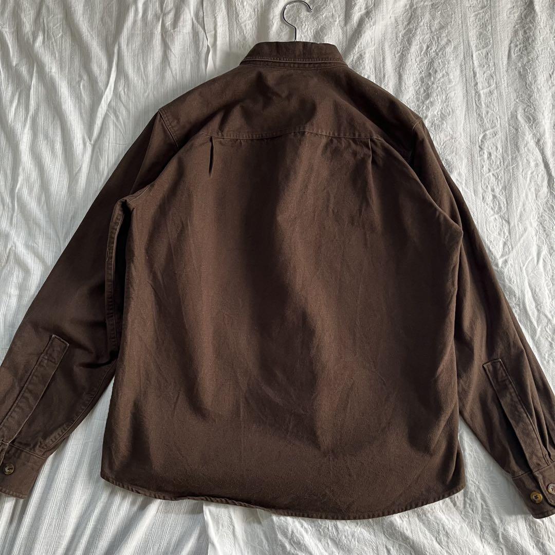 【美品】【3シーズン使用可能】【WOOLRICH】CPOシャツ ブラウン 茶色