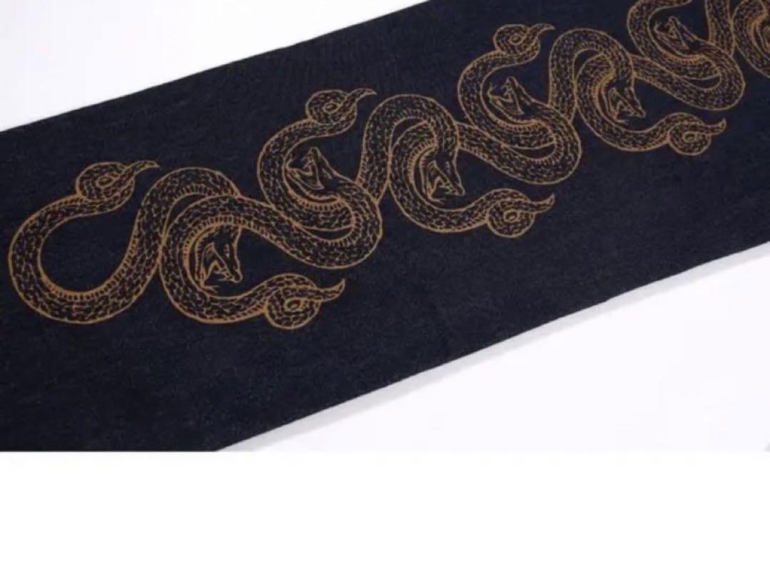 美品 SUPPLIER SNAKE CHAIN DENIM S 蛇柄 刺繍ロゴ