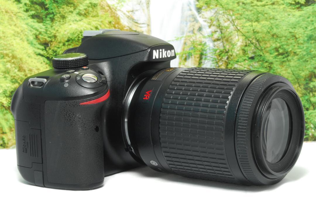 ✨手振補正機能付き望遠レンズ✨Nikon D3200✨高性能入門一眼レフ✨軽量