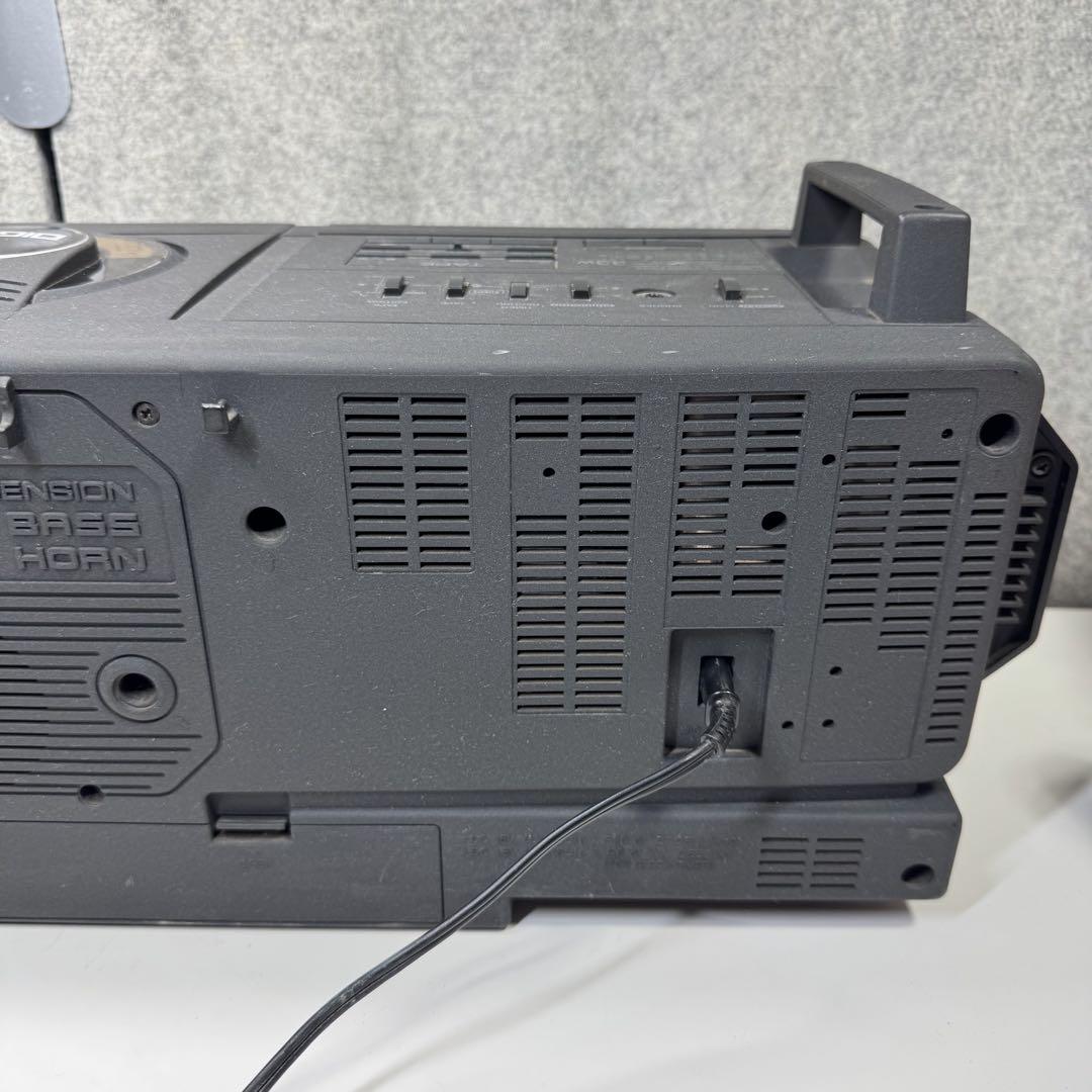 ジャンク品】 SHARP ラジカセ QT-73CD 昭和 レトロ ラジオ
