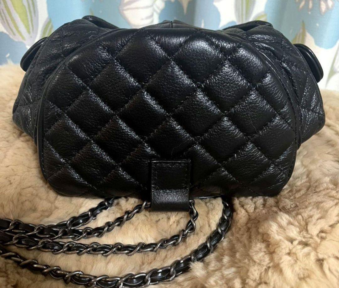 希少※極美品【CHANEL】ココマークチャーム付きヴィンテージチェーンリュック
