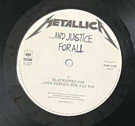 稀少!メタリカ　メタルジャスティス　国内盤!インサート×2!2LP!