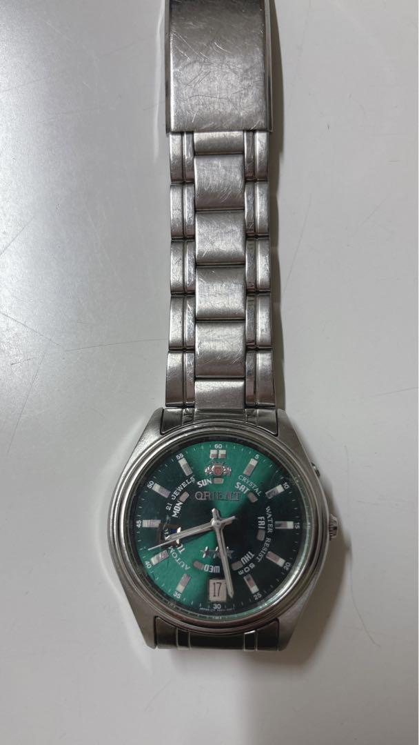 ORIENT メンズ 時計　EM5J 枠外れ