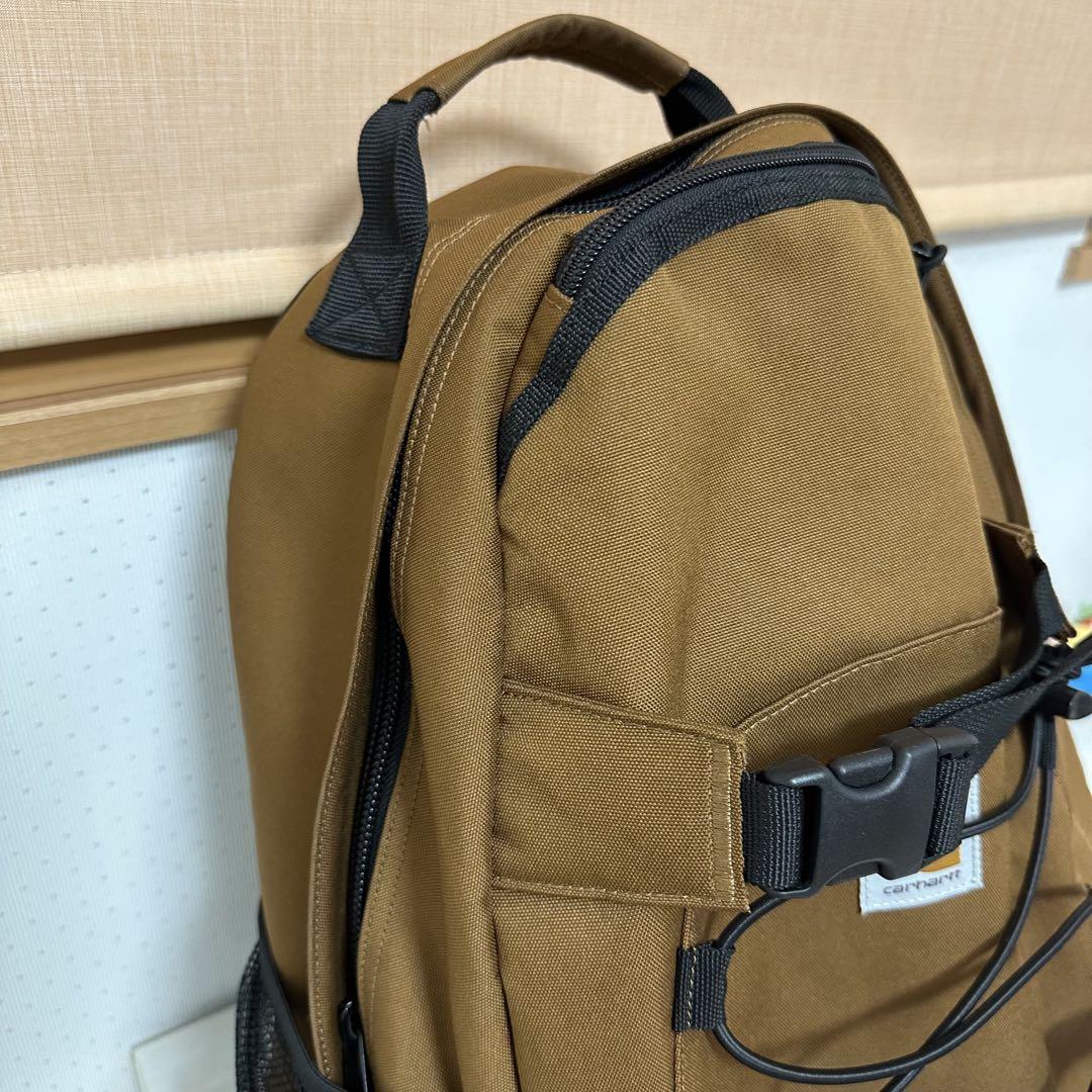 Carhartt ブラウンリュック メッシュポケット付き