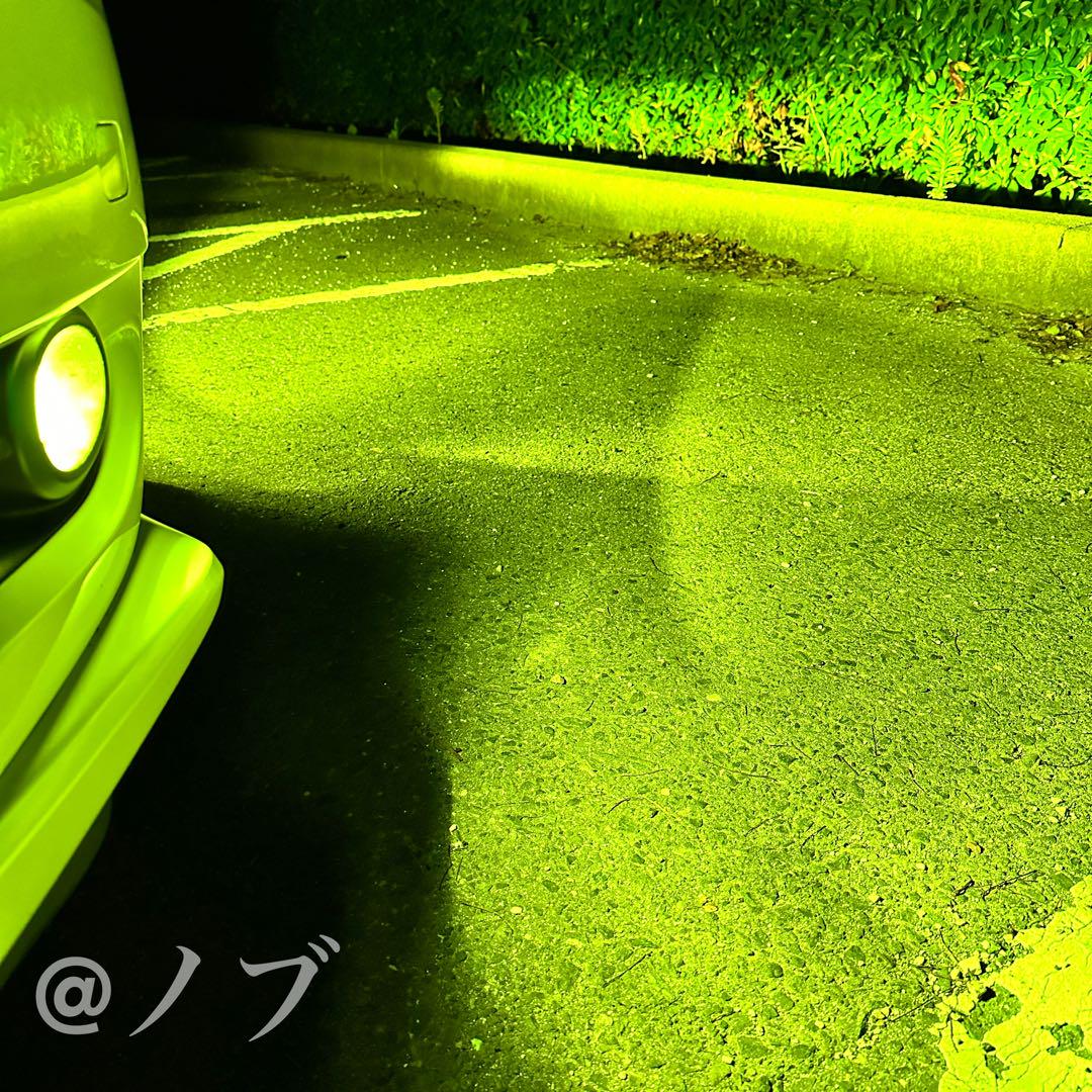 裂光　33800lm PSX26W ハイエース用 ライムイエローフォグランプ！